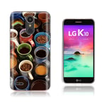 LG K10 2017 mjukt präglat TPU-fodral - Kaffebönor Och Kaffe