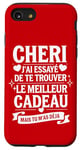 Coque pour iPhone SE (2020) / 7 / 8 Tee Shirt Saint Valentin Cheri Amour Amoureux Couple Humour