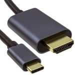 USB Type C to HDMI 2.1 8K 60Hz 4K 120Hz PC Laptop TV Monitor Video Cable 3m [3 metres]
