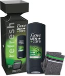 Dove Men+Care Extra Fresh Bodywash 250ml & Ankle Socks Gift Set