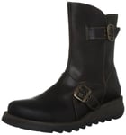 Fly London Seti Rug Women's Biker Boots - Dark Brown, 3 UK (36 EU)