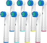 REDTRON Brossette Compatible avec Oral b Brosse à Dents Électriques, Sensitive Clean Têtes de Brosse à Dents de Rechange Fit Professional Care Vitality Pro Smart Genius Series (Paquet de 8)