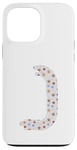 Coque pour iPhone 13 Pro Max Lettre rétro en gras étoiles – J – Design – Alphabet – Marqueur