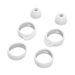 Wiki VALLEY Ear Tips Set for Samsung Galaxy Buds,Earhooks Kit Silicone Eartips for Galaxy Buds SM-R170 Headphone - 6 Pairs,Fit in The Case,White