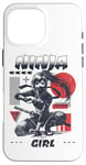 Coque pour iPhone 16 Pro Max Ninja Girl T-Shirt