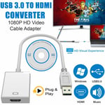 Usb 3.0 To Hdmi Adapter Converter Cables 1080p Video Graphic For Pc Hdtv Laptop