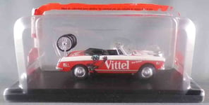 Ixo Hachette Peugeot 404 Cabriolet 1962 Vittel Caravane Publicitaire Tour de Fra