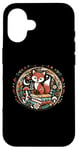 Coque pour iPhone 16 Fox Cottagecore Livres Floral Mignon Esthétique Renard