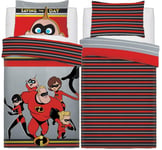 Disney Incredibles 2 Single Duvet Cover Reversible Bedding Set Jack Jack