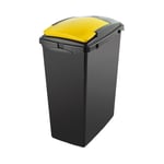 Addis - 40L Recycling Bin With Yellow Lid