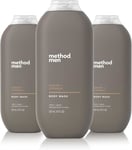 Method Men's Cedar + Cypress Shower Gel 510ml - Pack of 3 - Packaging May Vary