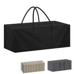 LAMUNI Sac de Rangement XL 140x40x60cm Housses de Coussin d'extérieur, Tissu Oxford 420D Housse de Rangement Coussin de Jardin avec Poignée, Imperméable Sac de Rangement pour Coussins de Jardin