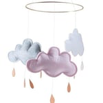 Konges Sløjd Cloud Mobile - crystal pink/grey melange/white