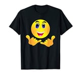 Happy face color gradient Happy face Kawaii Face emoticon T-Shirt