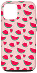 Coque pour iPhone 13 Modèle sans couture de fruits de pastèque, été, melon d'eau