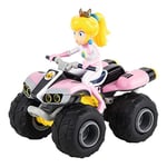 Carrera RC Mario Kart Peach Quad, Remote Controlled Quad, from 6 Years for Indoor & Outdoor, Mario Kart Car with Remote Control, Toy for Children and Adults