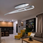 Élégant 13 Watt LED Plafond Chrome Luminaire Modulable Chambre Éclairage Alu