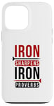 iPhone 13 Pro Max Iron sharpens iron Proverbs Solomon 27 verse 17 Bible Case