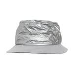 Flexfit Crinkled Paper Bucket Hat - Silver / One Size