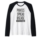 One Piece Pirates Spread Disease World Government Poster Raglan Baseball Tee