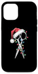 iPhone 12/12 Pro Festive Christmas Santa Hat, Hairstylist Barber Fun Case