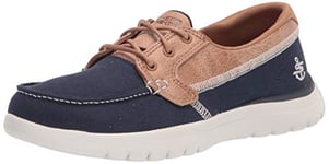 Skechers Chaussures Bateau pour Femme, Bleu Marine, Pointure 40, Bleu Marine, 37.5 EU