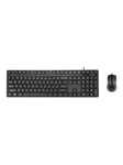 Targus - keyboard and mouse set - full size - QWERTY - UK - black - Näppäimistö ja Hiirisetti - Englanti - Yhdistynyt kuningaskunta - Musta