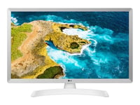 LG 28TQ515S-WZ - TQ515S Series - écran LED avec tuner TV - Intelligent - 28" (27.5" visualisable) - 1366 x 768 HD @ 60 Hz - 250 cd/m² - 1200:1 - 8 ms - 2xHDMI - haut-parleurs - blanc