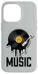 Coque pour iPhone 14 Pro Max Musique Disque Vinyle Tenue Rétro Pour Musiciens Et Concerts