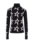 Star Dust Sweater - Black/Snow White Star