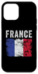 Coque pour iPhone 12 mini Drapeau de la France vieilli – Hommes, femmes, enfants – Drapeau français