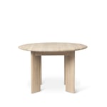 ferm LIVING Bevel spisebord rundt Oak white oiled