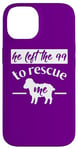 iPhone 14 Christian Quote Left 99 Rescue Me Sheep Shepherd Bible Story Case