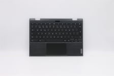 Lenovo Chromebook 300e 2nd Gen Palmrest Cover Touchpad Keyboard Black 5CB0T79496