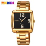 Gold Moment American Square Miesten Kellovalikoima Miesten Kello Ruostumattomasta Teräksestä Vedenpitävä Business Quartz Watch Miesten Kello