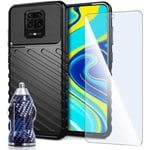 Pack Coque + Verre Trempé + Chargeur Voiture Pour Xiaomi Redmi Note 9 2020