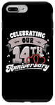 iPhone 7 Plus/8 Plus 14th Wedding Anniversary Celebrating 14 Years Matching Gift Case