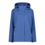 CMP - Veste de Pluie pour Femme avec Capuche Amovible, Provence, 40