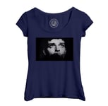 T-Shirt Femme Col Echancré Joy Division Ian Curtis Portrait Punk Rock Photo Vintage