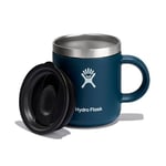 HYDRO FLASK - Tasse Isotherme Café de Voyage 177 ml (6 oz) - Gobelet Isotherme en Acier Inoxydable - Poignée et Couvercle à Pression - Sans BPA - Indigo