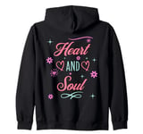 Positive Mindfulness Valentine Romantic Heart And Soul Zip Hoodie