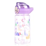 flintronic Gourde Isotherme Enfant, 500ML Bouteille Enfant, Gourde Isotherme Enfant avec Paille, Sans BPA Tritan, Bouteille d'eau Anti-fuite Réutilisable pour Ecole Maternelle