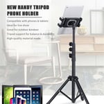 For iPad iPhone 4.7’’- 12.9’’ Stretchable Floor Tablet Tripod Stand Mount Holder