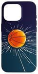 Coque pour iPhone 16 Pro Ballon de basket de sport en couleur classique