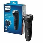 Philips Series 3000 Wet & Dry Rechargeable Electric Shaver 60 Minute Run - Black