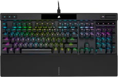 CH-9109410-NA K70 RGB Pro Clavier Gaming Mécanique, LED RGB rétroéclairée, Cherry MX Red KeysWitches, Noir,Noir