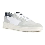 Geox Homme Aimants en U Basket, Off White Navy, 41 EU