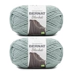 Bernat Lot de 2 paquets de laine pour couverture Vert fumé 300 g – Polyester – 6 super épais – 200 m – Tricot/crochet