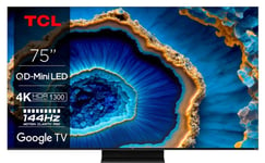 Tcl C80 75C809 Tv 190.5 Cm (75&Quot ) 4K Ultra Hd Smart Tv Wi-Fi Black 1300 Cd/M²