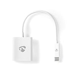 Adaptateur USB - USB 3.2 Gen 1 - Connecteur USB-CT - Sortie HDMI - 0,20 m - Rond - Nickelé - PVC - Blanc - Boîte